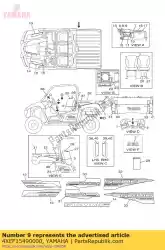 Qui puoi ordinare rondella, muffa del parafango da Yamaha , con numero parte 4XEF15490000: