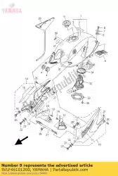 Ici, vous pouvez commander le cap assy auprès de Yamaha , avec le numéro de pièce 5VLF46101200: