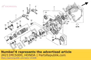 Honda 24211MCS000 fourchette, fr. changement de vitesse - La partie au fond