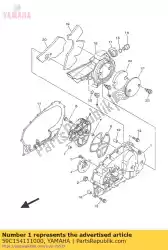 Here you can order the cover, crankcase 1 from Yamaha, with part number 59C154111000: