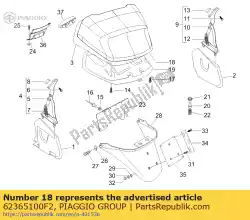 Aquí puede pedir puerta de arranque de Piaggio Group , con el número de pieza 62365100F2: