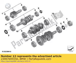 bmw 23007695550 snap ring - 25x1.3 - Bottom side