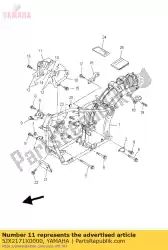 Ici, vous pouvez commander le couvercle, côté 6 auprès de Yamaha , avec le numéro de pièce 5JX2171X0000: