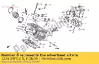 12241MF5315, Honda, gids, ex. klep (os) honda xl transalp v xrv africa twin  vt shadow c aero c2 nt deauville ntv revere black widow dc ntv650 vt600c xl600 xrv650 xl600v xrv750 vt600cm vt600 vt750c vt750c2 nt650v xl650v vt750dc 600 750 650 , Nieuw