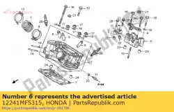 Here you can order the guide, ex. Valve (os) from Honda, with part number 12241MF5315: