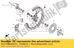 Tutaj możesz zamówić uszczelka przeciwpy? Owa 24x37x7 (nok) od Honda , z numerem części 91259KS6831: