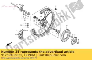 Honda 91259KS6831 uszczelka przeciwpy?owa 24x37x7 (nok) - Dół