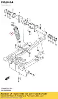 6210038FA0019, Suzuki, Conjunto absorvedor, r suzuki  lt a 400 2006 2007 2017 2018 2019, Novo