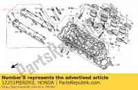 12251MERD02, Honda, guarnizione, testata honda cbf 600 2004 2005 2006 2007, Nuovo