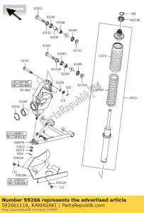 kawasaki 592661118 joint-ball kvf650-a1 - Bottom side