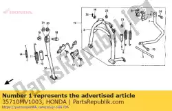 Aqui você pode pedir o switch assy., side em Honda , com o número da peça 35710MV1003: