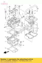 Aqui você pode pedir o conjunto de cabeça de cilindro em Yamaha , com o número da peça 3D7111010900: