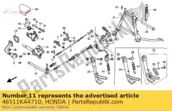 Aquí puede pedir resorte, pedal de freno de Honda , con el número de pieza 46511KA4710: