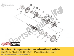 Aprilia 855234, Seeger, OEM: Aprilia 855234