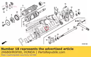 honda 24680HR0F00 comp. fuso, câmbio de marchas - Lado inferior