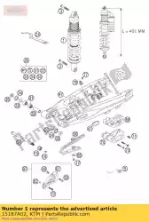 Aqui você pode pedir o monoshock 85 sx 2005 em KTM , com o número da peça 15187A02: