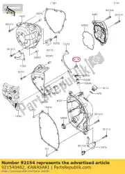 Here you can order the bolt,flanged,6x14 from Kawasaki, with part number 921540482: