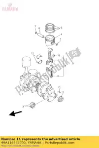 yamaha 49A116562000 palier plan, bielle - La partie au fond