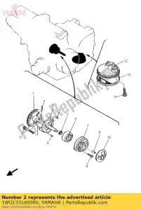 yamaha 1WG133160000 couvercle, pompe - La partie au fond