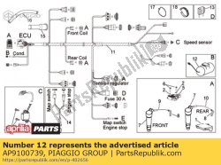 Aprilia AP9100739, Condensator 10000 uf, OEM: Aprilia AP9100739