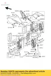 Qui puoi ordinare ammortizzatore da Suzuki , con numero parte KK92075209: