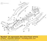 975841, Piaggio Group, tuleja aprilia gilera  nexus sr sr max zapm3560, zd4m3560 zd4m357, zapm357 125 250 300 500 2006 2007 2008 2009 2011 2016 2017, Nowy