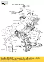 391560173, Kawasaki, almohadilla, tanque de combustible, lh zx1400a6f kawasaki gtr tr zzr 1400 2006 2007 2008 2009 2010 2011 2012 2013 2014, Nuevo