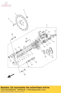 yamaha 3JD259260000 parafuso - Lado inferior