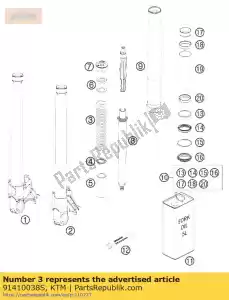 ktm 91410038S veer c = 9 l = 250 d = 5,1 05 - Onderkant