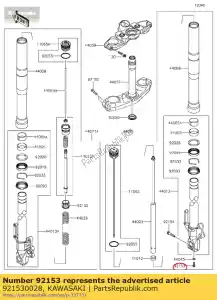 kawasaki 921530028 parafuso zr1000-a1 - Lado inferior