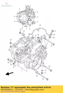 Suzuki 0936008011 bolt,union - Bottom side