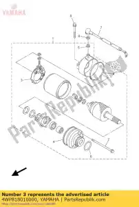 yamaha 4WP818010000 conjunto de escova - Lado inferior