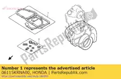 Aqui você pode pedir o folha de junta kit b em Honda , com o número da peça 06115KRNA00: