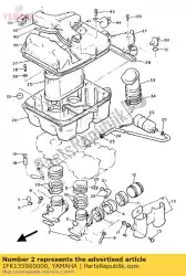 Ici, vous pouvez commander le joint, carburateur 2 auprès de Yamaha , avec le numéro de pièce 1FK135960000: