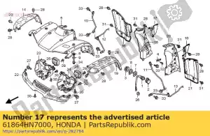 Honda 61864HN7000 guide r,eng air - Bottom side