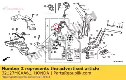 Here you can order the stay, coupler from Honda, with part number 32127MCAA61: