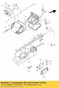 suzuki 3571238A20 lens - Onderkant