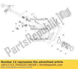 Aquí puede pedir leva de cambio de Piaggio Group , con el número de pieza 1A011715:
