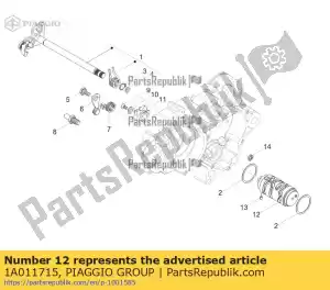Piaggio Group 1A011715 leva de cambio - Lado inferior