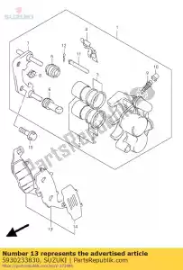 Suzuki 5930233830 set di pad e shim - Il fondo