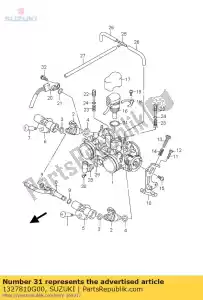 Suzuki 1327810G00 anel-o - Lado inferior