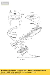 kawasaki 560611665 pattern,side cover,lh zx750-p1 - Bottom side