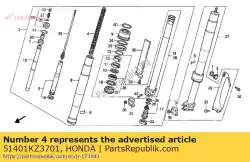 Here you can order the spring,fr. Cushion from Honda, with part number 51401KZ3701: