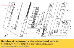 Qui puoi ordinare primavera, fr. Cushion da Honda , con numero parte 51401KZ3701: