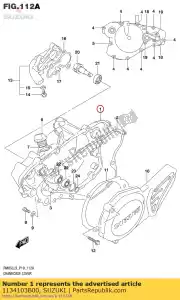 suzuki 1134103B00 couvercle d'embrayage - La partie au fond