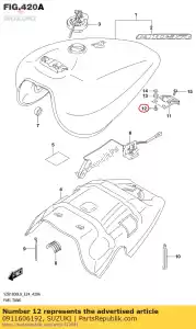 suzuki 0911606192 bolt - Bottom side