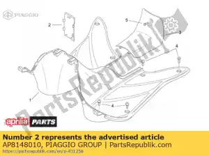 Piaggio Group AP8148010 digite appr.data cover. verde - Lado inferior