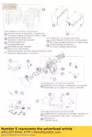 60012073044, KTM, kit de transporte de roadbook cpl. 03 ktm adventure 950 2003 2004 2005, Novo