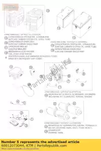 ktm 60012073044 kit de transporte de roadbook cpl. 03 - Lado inferior