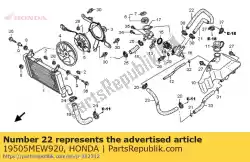 Tutaj możesz zamówić w?? Fr. Woda w g? Owicy cylindrów od Honda , z numerem części 19505MEW920: